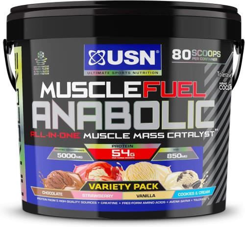 USN Muscle Fuel Anabolic - 4kg Cookies & Cream/Choc/Strawb/Vanilla