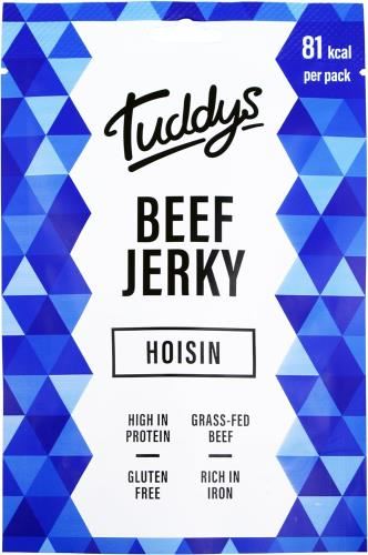 Tuddys Snacks Beef Jerky - 12x28g Hoisin