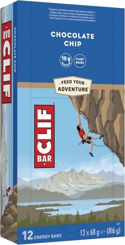 CLIF Plant Protein Bar - 12x68g Chocolate Chip