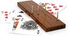 Cribbage - Wooden Board Game with Cards, Boards & Pins