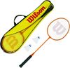 Wilson Badminton Racket - 2 Player Set: 2 Rackets, 2 Shuttles & Carry Bag
