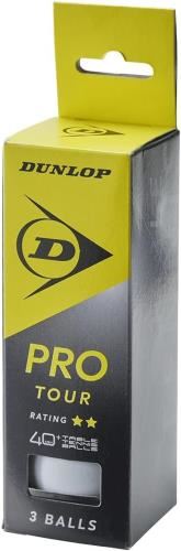 Dunlop Table Tennis Balls - 2* 40+ Pro Tour 3 Pack