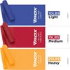 Picture of RDX: Resistance Band Set TPE Flat - B1 Orange/Blue/Red: Set of 3 (10, 15, 20 lbs)