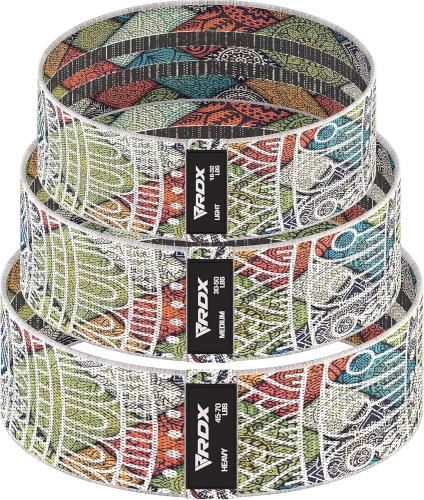 RDX: Resistance Band Set Fabric - Floral: Set of 3