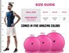 Picture of RDX: Yoga Ball PVC 75cm - Pink (Inc. Base & Straps)