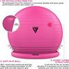 Picture of RDX: Yoga Ball PVC 75cm - Pink (Inc. Base & Straps)