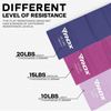 Picture of RDX: Resistance Band Set TPE Flat - B5 Pinks/Navy: Set of 3 (10, 15, 20 lbs)