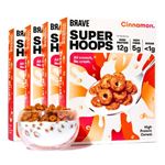 Brave Super Hoops Protein Cereal - 245g Cinnamon