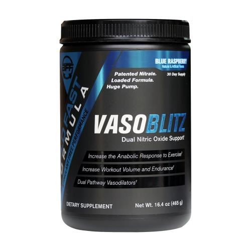 Build Fast Formula Vaso Blitz - 465g Blue Raspberry