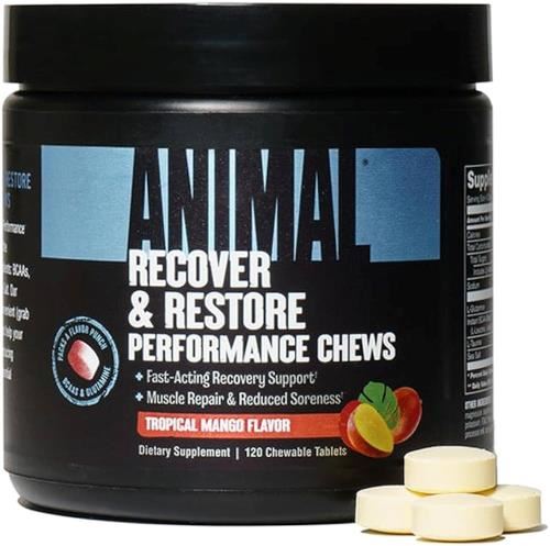 Animal Recover & Restore Chews - 120 Tabs Tropical Mango Flavor