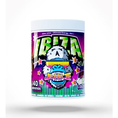 Gorillalpha Ibiza Juice Ultimate Energy - 480g Twister Lollipop