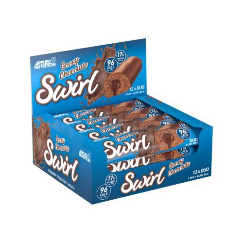 Applied Nutrition Swirl Bar - 12x60g Gooey Chocolate Swirl