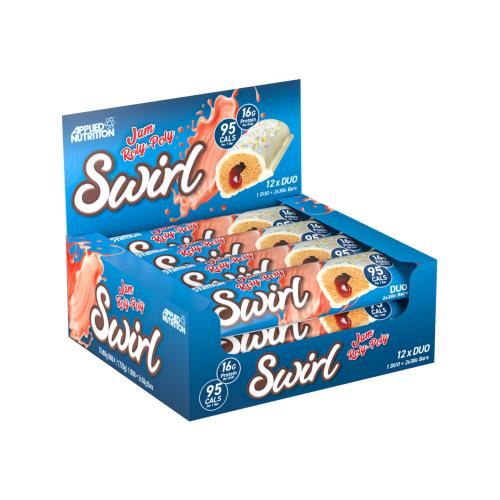 Applied Nutrition Swirl Bar - 12x60g Jam Roly Poly