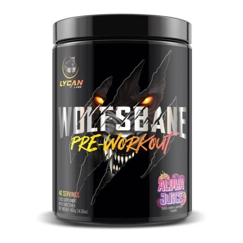 Lycan Labs Wolfsbane Pre-Workout - 400g Apha Juice: Blackcherry & Raspberry