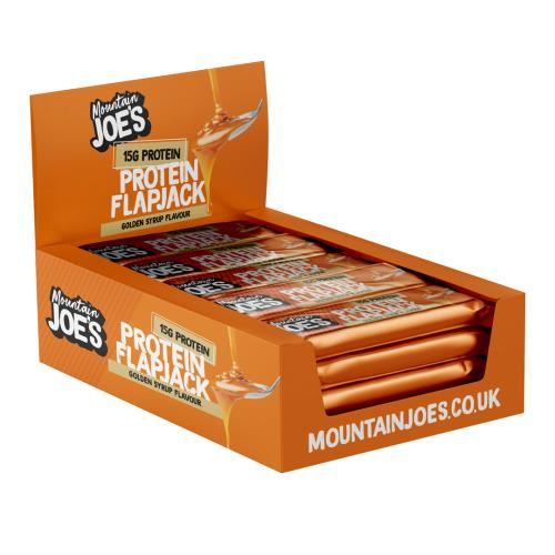 Mountain Joe's Protein Flapjack - 16x60g Golden Syrup