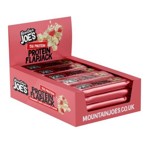 Mountain Joe's Protein Flapjack - 16x60g Strawberry White Chocolate