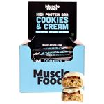 MuscleFood High Protein Bar - 12x45g Cookies and Cream