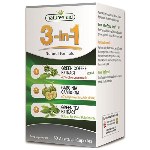 Natures Aid - 3-in-1 Natural Formula 60 Caps