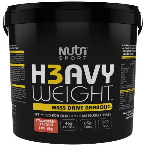 NutriSport H3avyweight Mass Drive - Anabolic 1.5kg Banana