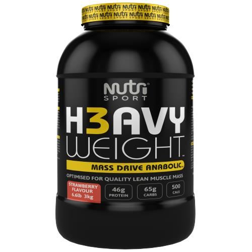 NutriSport H3avyweight Mass Drive - Anabolic 3kg Banana