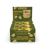 Nutry Nuts Protein Peanut Butter Cups - 12x42g White Choc Pistachio