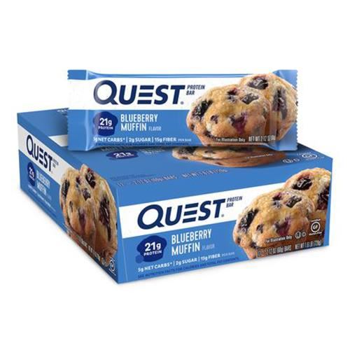 Quest Nutrition Protein Bar - 12x60g Blueberry Muffin