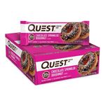Picture of Quest Nutrition Protein Bar  - 12x60g Chocolate Sprinkled Donut