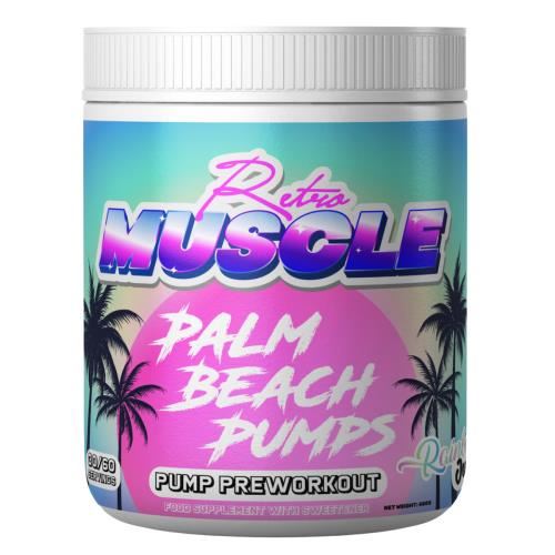 Retro Muscle Palm Beach Pumps - 480g Rainbow Juice