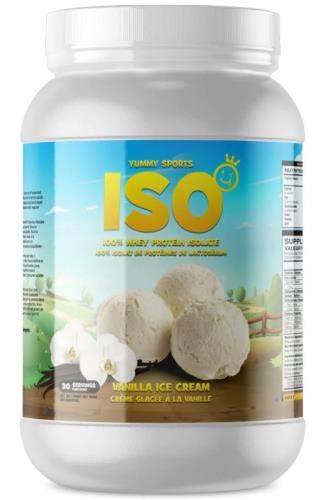 Yummy Sports ISO 100% Whey Protein - 960g Vanilla Ice Cream