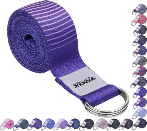 RDX: Yoga Poly Cotton Strap - Design F12/Purple