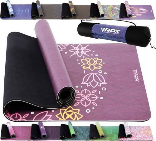 RDX: Yoga and Exercise Mat Rubber 6mm - Design D2