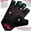 Picture of RDX Fitness Gym Gloves - F6 Half Finger (Size: M/Colour May Vary/VAT Free!)