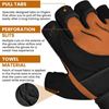 Picture of RDX Weight Lifting Gloves - L4 Open Finger (Size: L/Colour May Vary)