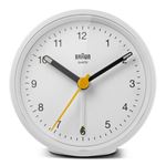 Braun Analogue Alarm Clock - BC12W White