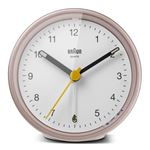 Braun Analogue Alarm Clock - BC12PW White/Rose