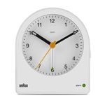 Braun Analogue Alarm Clock - BC22W White