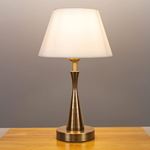 Anika Desk Lamp - Art Deco 60W Brass/Grey