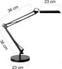 Picture of Unilux Desk Lamp - Swingo 11W 3000K Fluorescent: Black