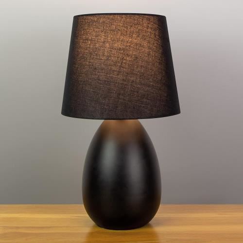 Anika Desk Lamp - Oval Touch Lamp 40W Black