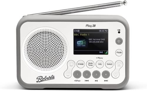 Roberts Portable Radio - PLAY20 White