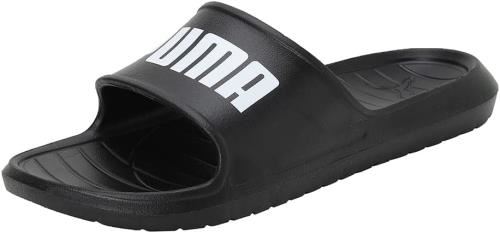 Picture of Puma Unisex Divecat V2 Lite Sliders - Black/White (UK Size 6)