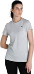 Picture of Puma Women's Small Logo T-Shirt - Grey (UK Size L)