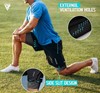 Picture of RDX Men's T16 2-in-1 Compression Shorts - Black (UK Size XL)