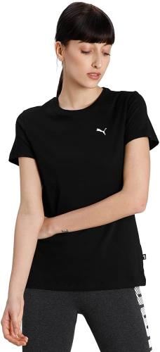 Picture of Puma Women's Small Logo T-Shirt - Black (UK Size XS)