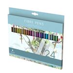 Artiste Fibre Pens: 24 Colours 3mm Tip - 24 Pack