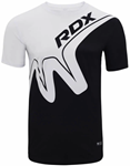Picture of RDX Men's T15 Gym T-Shirt - White/Black (UK Size XL)