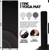 Picture of RDX: Yoga and Exercise Mat TPE 6mm - Design 9/Black (Inc. Strap/Carry Bag/Book)