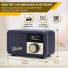 Picture of Roberts Portable Radio - Revival Petite 2: Midnight Blue (DAB+/FM/Bluetooth)