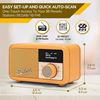 Picture of Roberts Portable Radio - Revival Petite 2: Sunshine Yellow (DAB+/FM/Bluetooth)