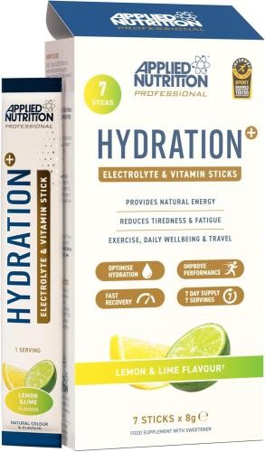 Applied Nutrition Hydration+ Electrolyte - Vitamin Powder Sticks 7x8g Lemon and Lime